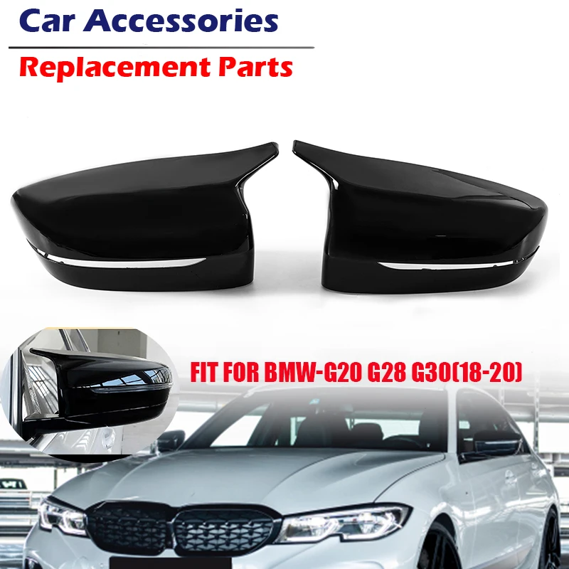 

2pcs Car Side Wing Mirror Cover Rear View Caps For BMW 3 5 Series G20 G28 G30 Exterior Side Rearview Mirror Cover Trim