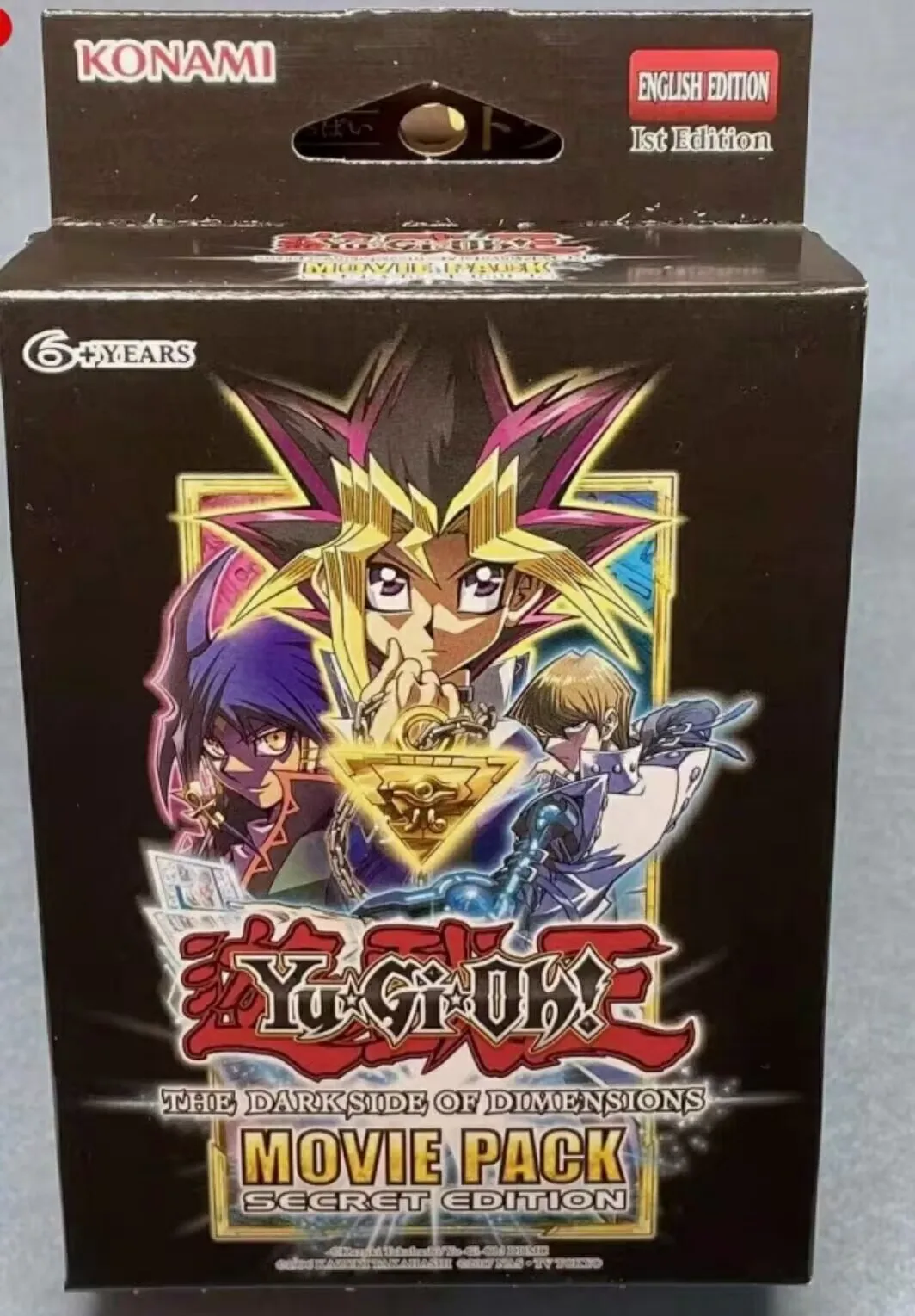 Yugioh KONAMI Duel Monsters TCG Darkside Of Dimensions Movie Pack Secret English 1st Edition Collection Sealed Booster Box