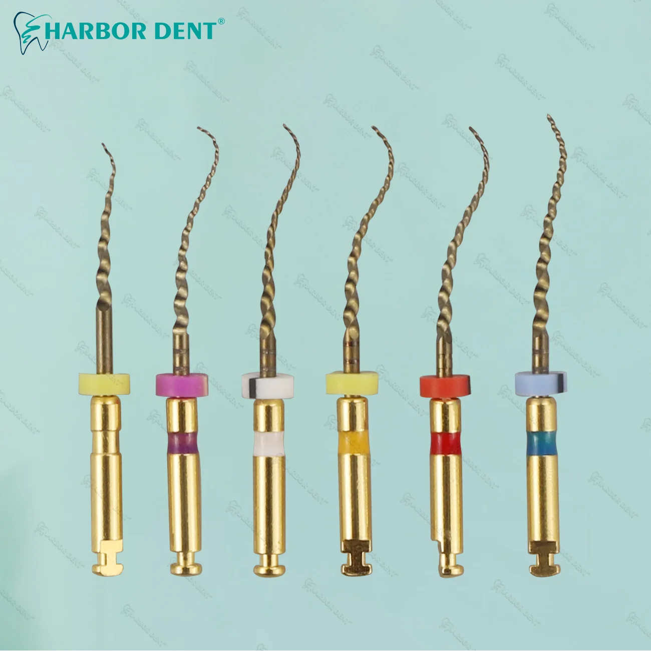 Dental Retreatment Engine Root Canal NiTi File Remove Filling Material Before Canal Re-shaping 6pcs/Box