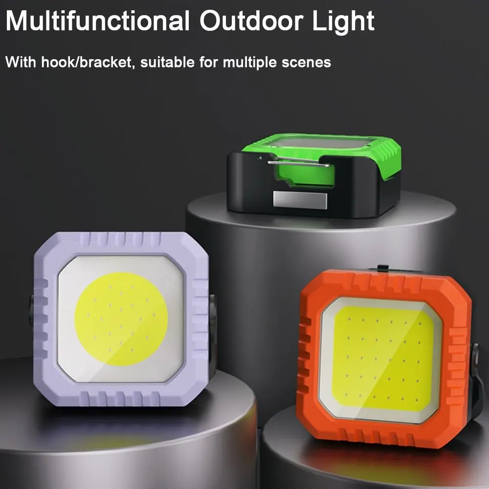 

With Hook Mini Keychain Flashlight Strong Magnetic Adsorption Battery Level Display Camping Lamp Adjustable Bracket Super Bright