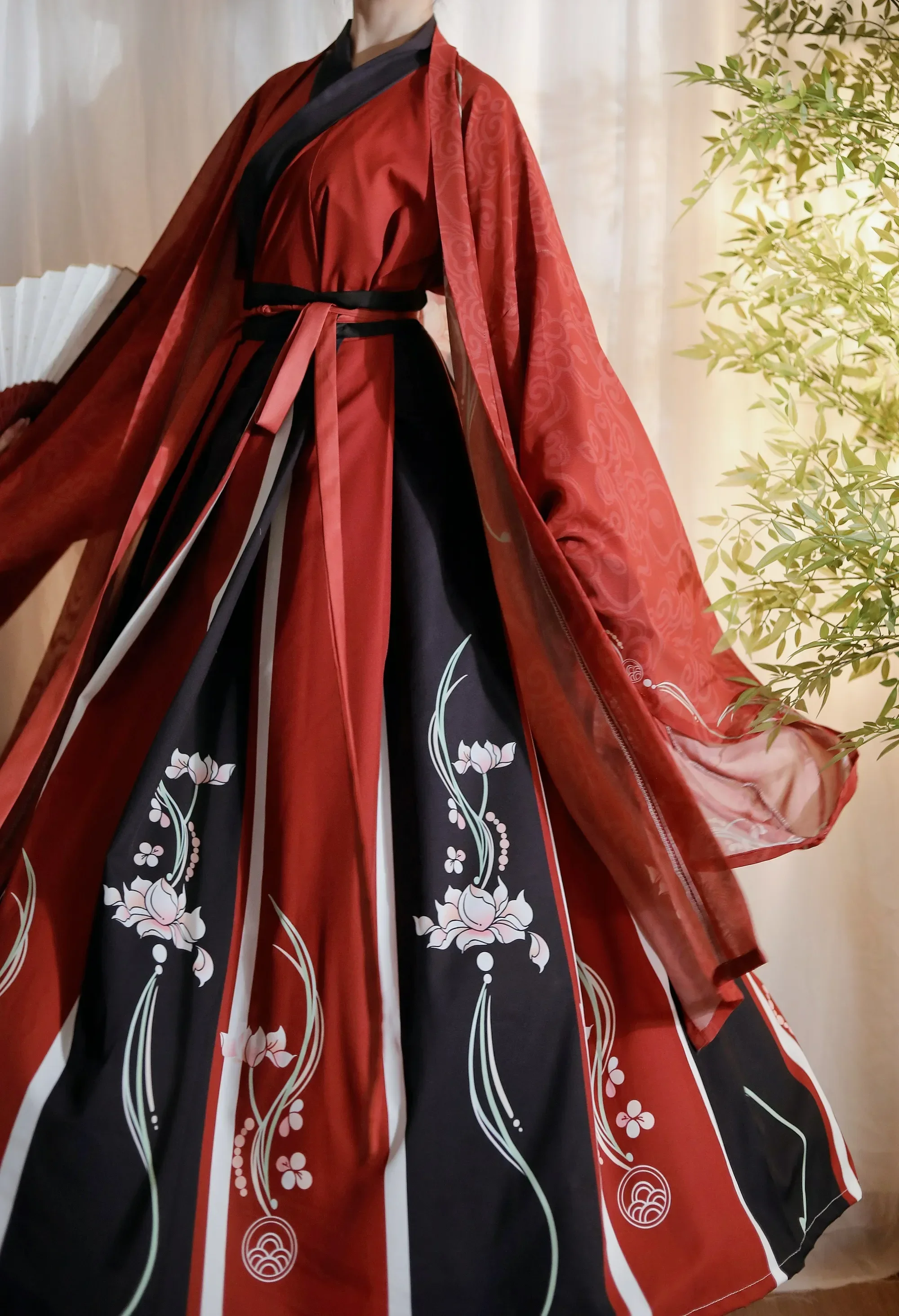 Chinese Traditional Hanfu Costume Woman Ancient Han Dynasty Dress Oriental Princess Dress Lady Elegance Tang Dynasty Dance Wear