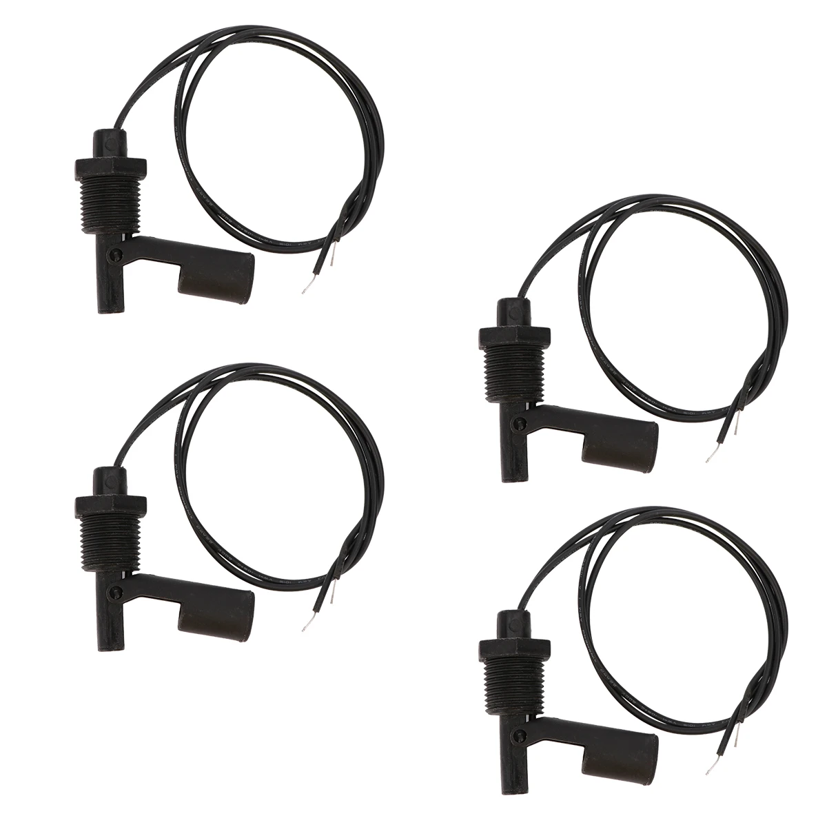 

4 pcs Water Level Switch High Pressure Liquid Float Sensor For Water Purifier Aquarium Hydroponics Horizontal Tank Control Black