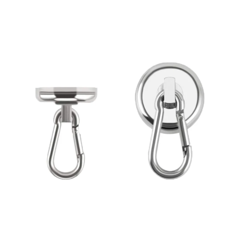 

Carabiner Magnetic Hooks Super Strong Neodymium Magnet with Swivel Carabiner Heavy Duty Neodymium Magnetic Hook for Hanging