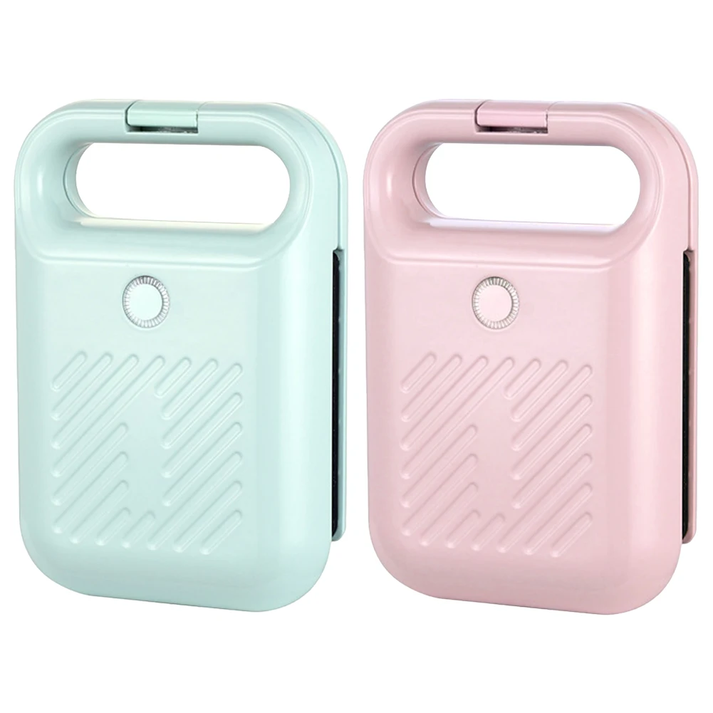 Electric Sandwich Maker Bread Presser with Non-Stick Coating Panini Press Light Food Making Machine for Meat Beef Omelette