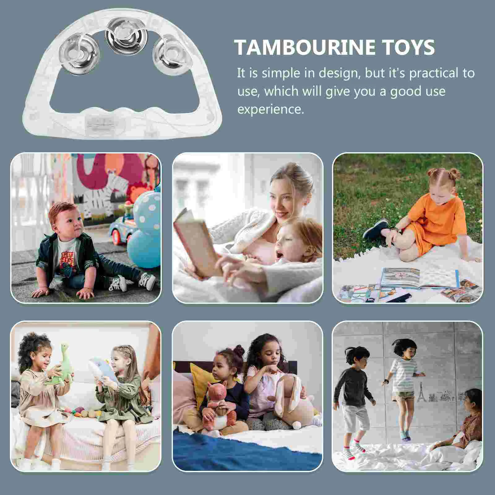 Flash Rattle Party Playthings Luminous Tambourine LED Interesting Glowing Handbell Percussion Instrument