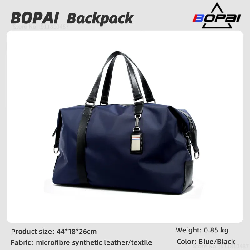 

BOPAI Fashion Travel Bag For Men Portable Short-Distance Business Bag Large-Capacity Luggage Bag Shoulder Waterproof Fitness Bag