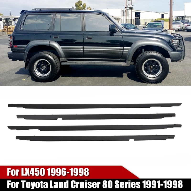 

For Toyota Land Cruiser FJ80 FZJ80 LX450 1991-1998 Window Weatherstrips Side Door Outer Moulding Trim Sealing Belt 75710-60021