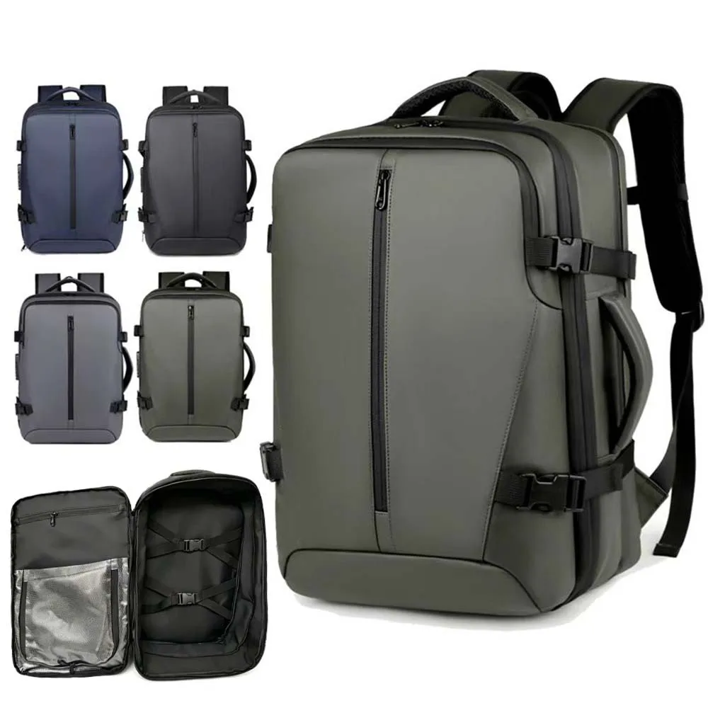 New Stylish Men's Backpack Expandable Laptop Backpack for Short Business Trips, Commuting, and School Use