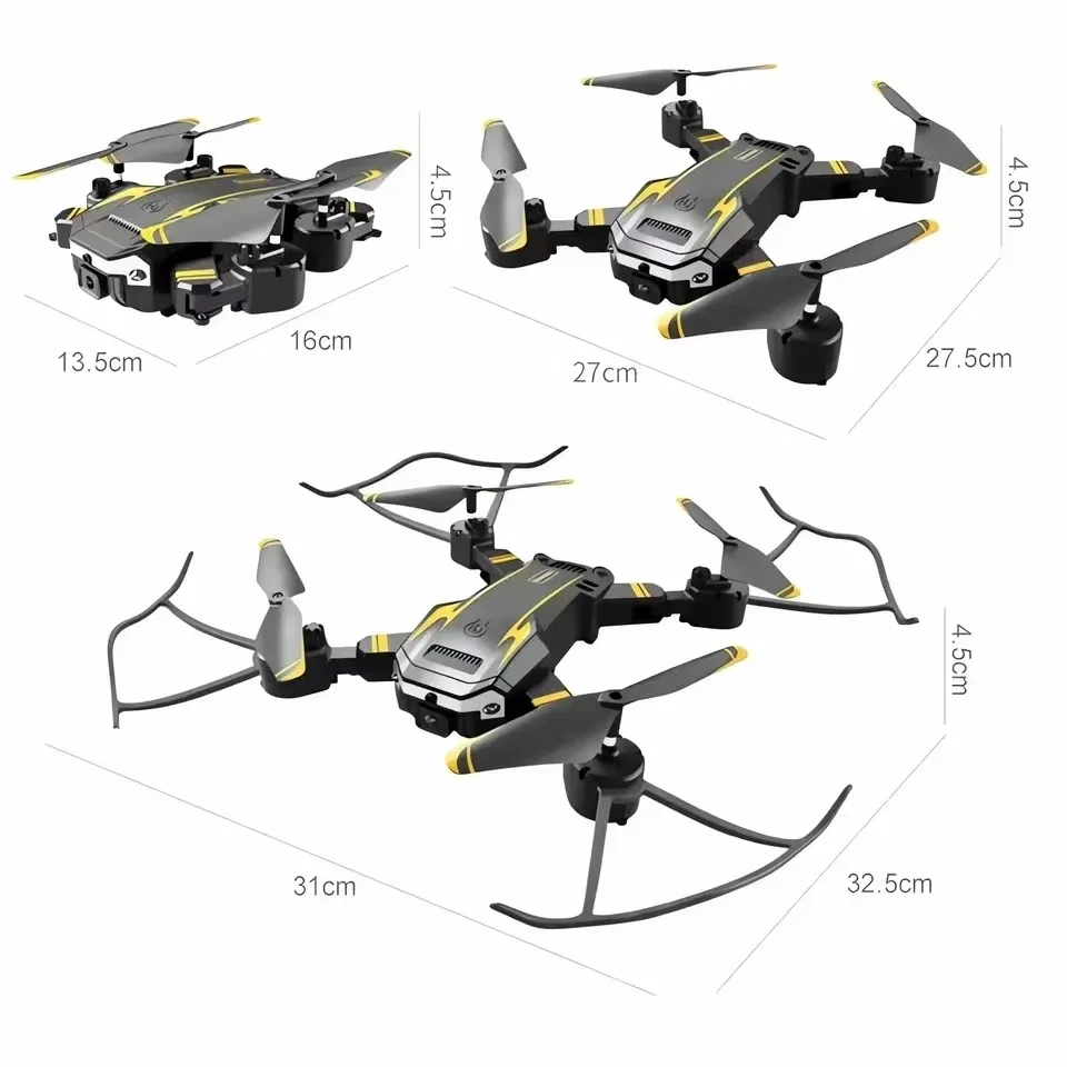 KBDFA G6 드론 5G 8K HD 카메라, GPS 4 면 장애물 회피 RC 헬리콥터, FPV 와이파이 전문 접이식 쿼드콥터 장난감