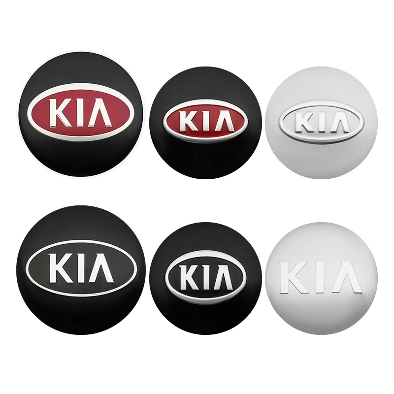 4Pcs 56/65mm Car Badge Emblem Car Wheel Center Hub Caps Stickers For Kia Rio Ceed Sportage 3 5 K2 K3 K5 Sorento Soul Accessories