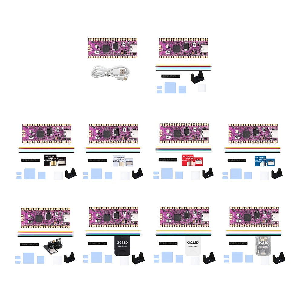 Pico Boot Board Lector de tarjetas adaptador SD2SP2 de doble núcleo 264KB ARM 16MB Módulo lector SD2SP2 para consola de juegos para Raspberry Pi