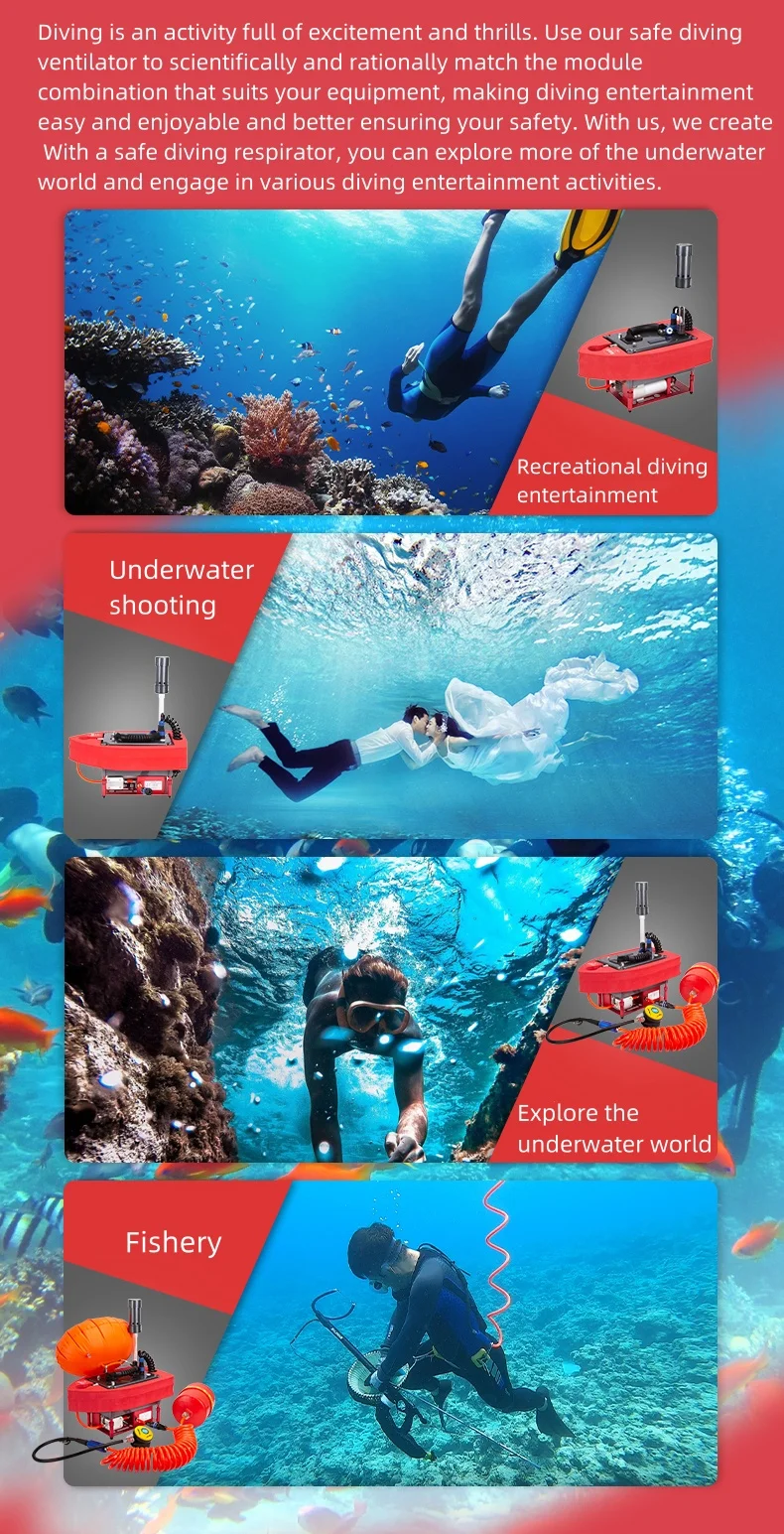 

Дыхательный аппарат для дайвинга Camolech с двумя батареями: 16 часов автономной работы и интеллектуальное управление одним касанием