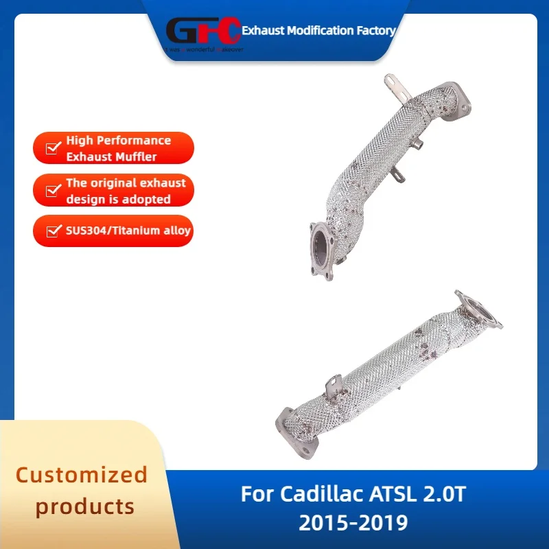 

Высокопроизводительная выхлопная система GFC Catless Downpipe из нержавеющей стали 304 для Cadillac ATSL 2.0T 2023-2025