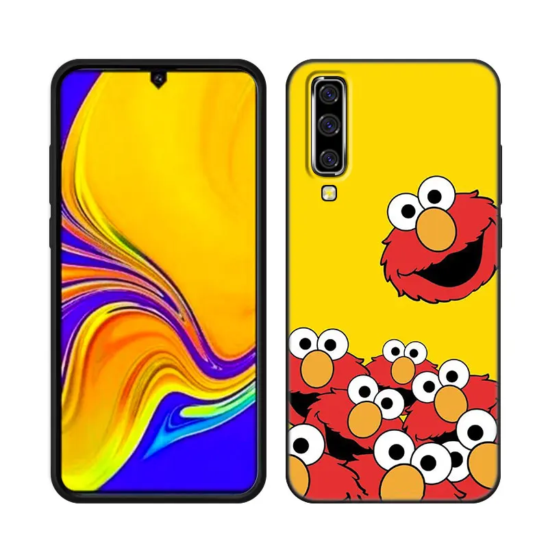 Cartoon Cookie Monster Phone Case For Samsung A13 A22 A24 A32 A71 4G A33 A34 A35 A52 A53 A54 A55 A73 5G A12 A14 A23 A31 A50 A51