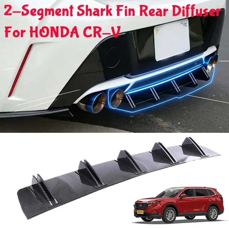 For HONDA CR-V Shark Fin Rear Diffuser Split Chassis Spoiler Auto Aerodynamic Parts Aerodynamic Modification