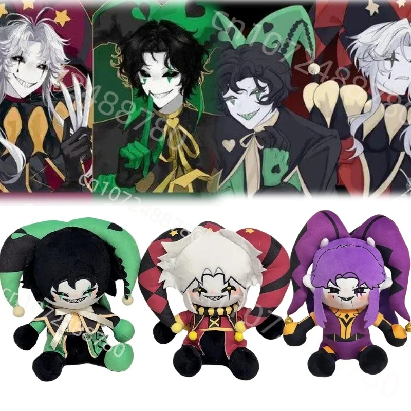 

New 27cm The Freak Pierrotthe Harlequin Circus Plush Cartoon Pierrot Plushie Anime Peripherals Stuffed Pillow For Kid Gifts ﻿