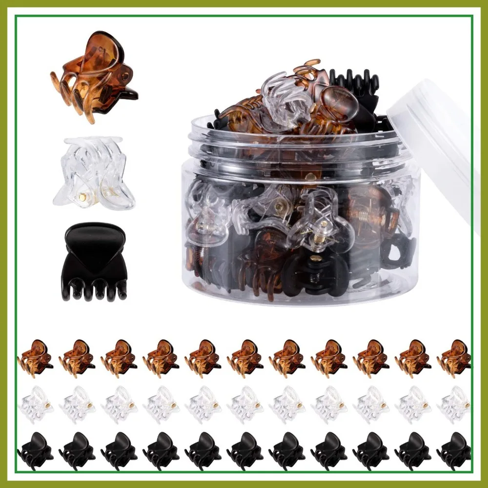

36 Pcs Durable Mini Hair Claw Clips, Strong Grip for Bun, Bangs, Hairstyles (3 Colors)