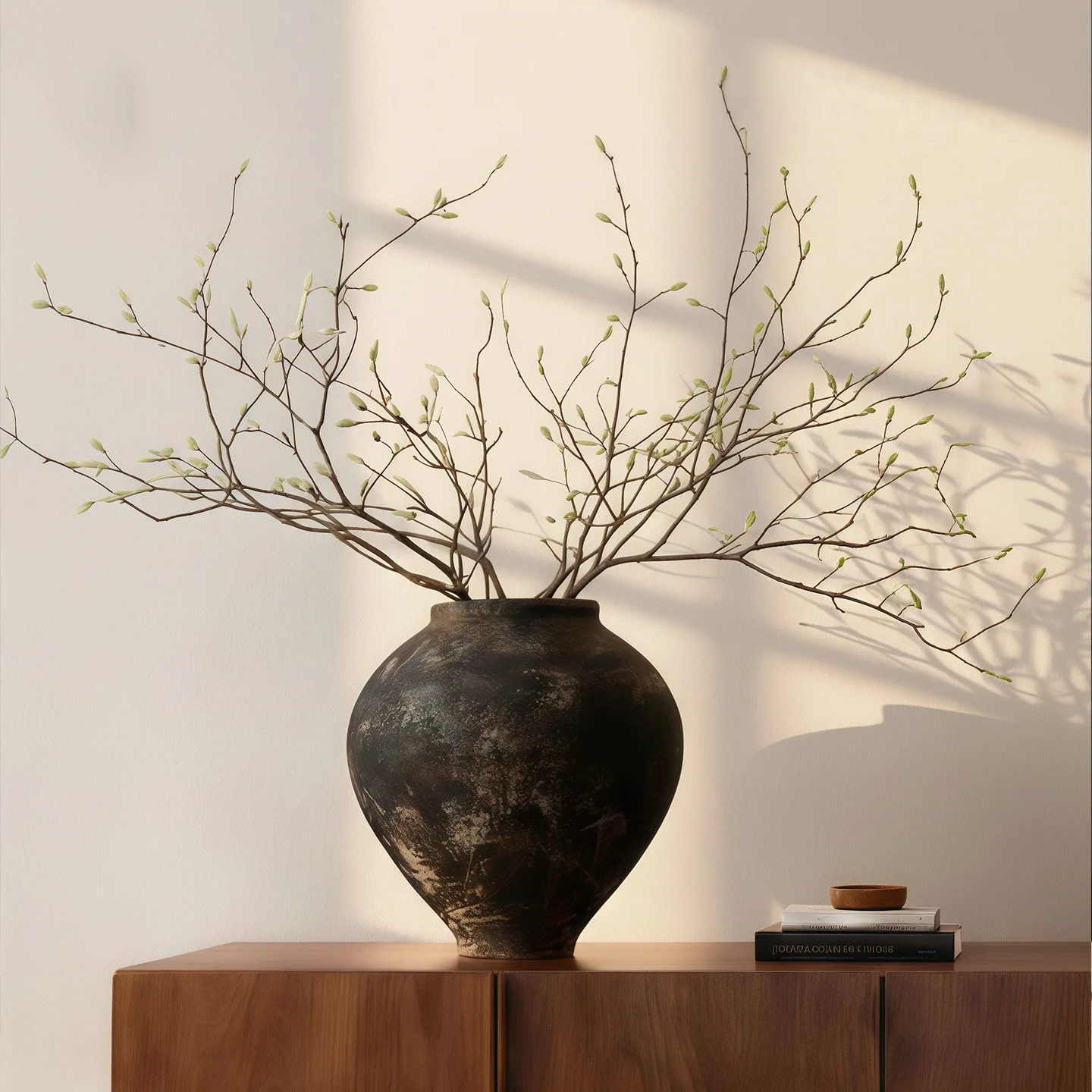 

HYS wabi-sabi wind ceramic vase hotel homestay decoration ornament flower arrangement device new Chinese zen retro coarse