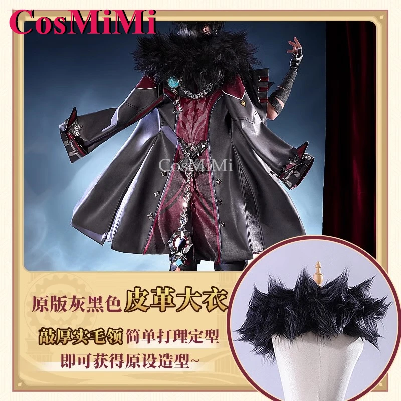 CosMiMi Spiel Genshin Impact Wriothesley Cosplay Kostüm Hübsche wunderschöne Kampfuniform Karneval Party Rollenspiel Kleidung S-XXL
