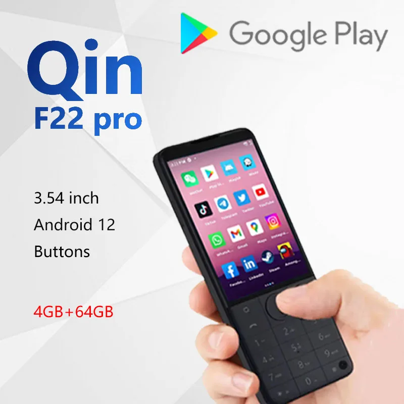 Qin f22 pro 3,54 Zoll Touchscreen und Tasten 4g Google mehrsprachiges Android 12 Smartphone