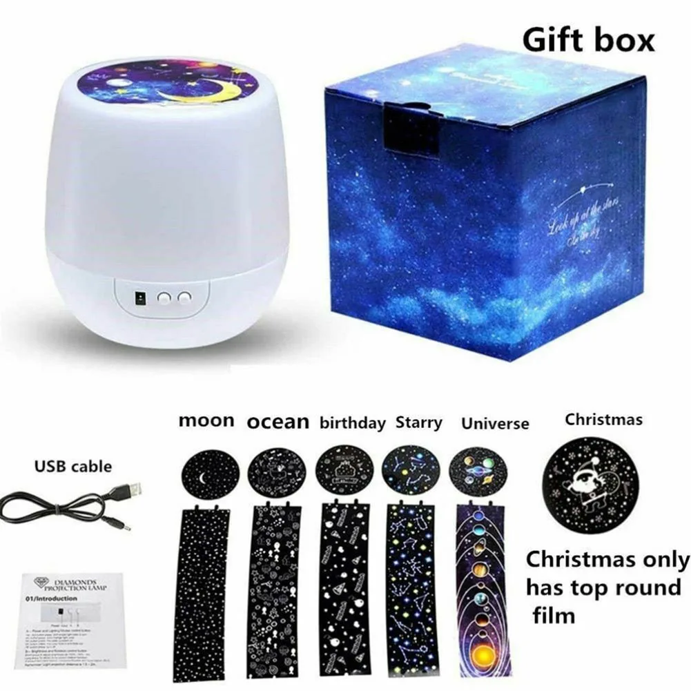 

LED Starry Sky Projector Lamp Star Light Kids Home Bedroom Decor Gifts Accessories LED Starry Sky Portable Durable