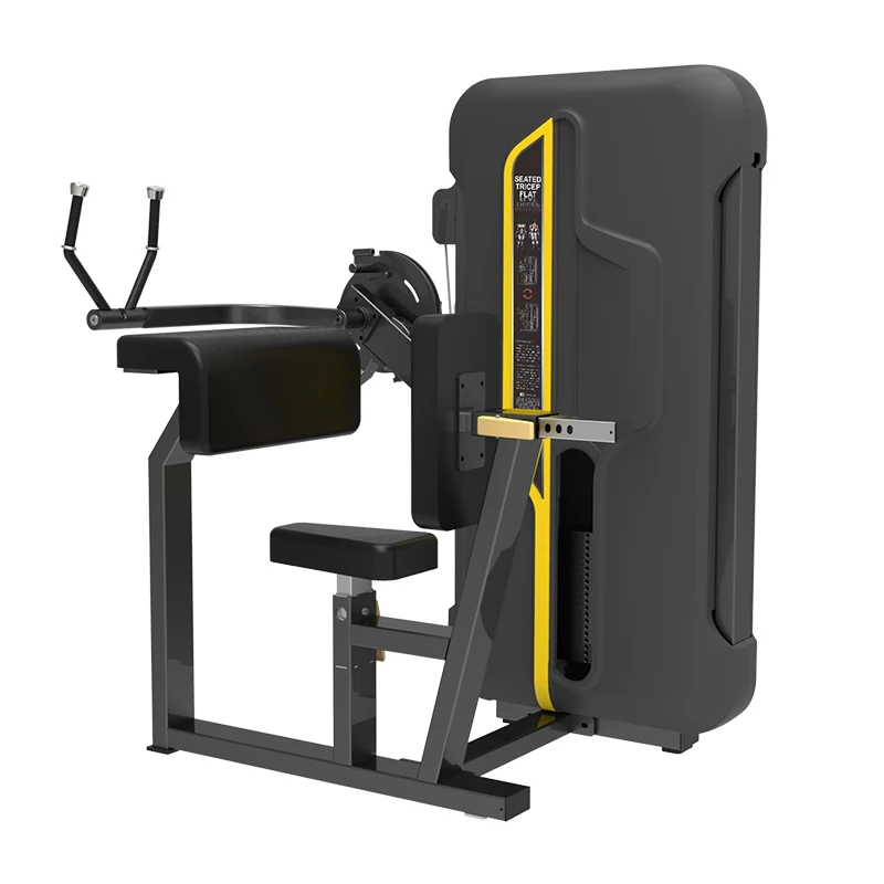 

Factory Price Gym Equipment Pin Loaded Strength Training Machine Seated Triceps Flat for Sale