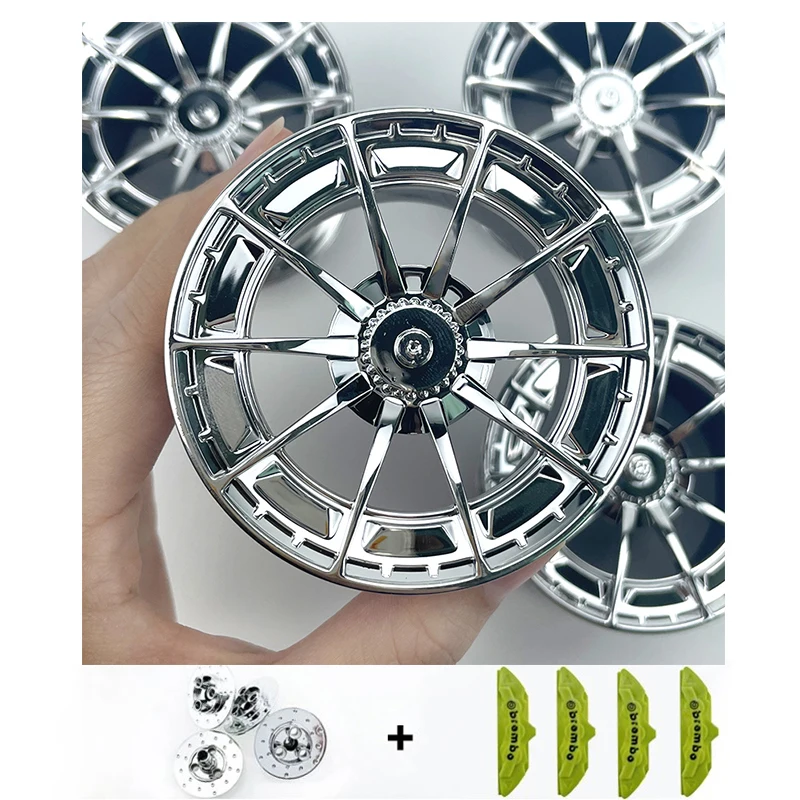 CADA Tyre Plating Metal Wheel Hub Compatible With LEGO MOC 1:8 Car 42083 42115 42056 Building Technology Accessories Blocks Toy