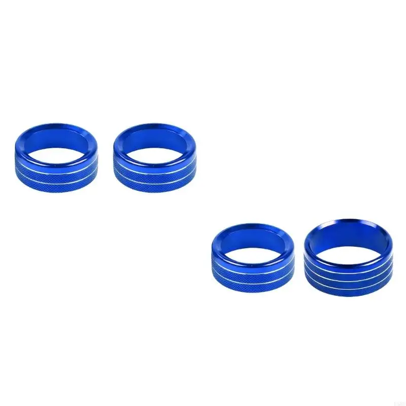 D5BE On Cover for Air Conditioning Switches Knob Improves Look and Function Aluminum Finish for Specific 2018-2022