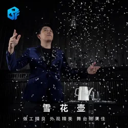 Snowstorm Teapot  ceramics Can be filled with water Magic Tricks Snow Paper Blowing Snow Produce Illusions Mentalism Magic Prop