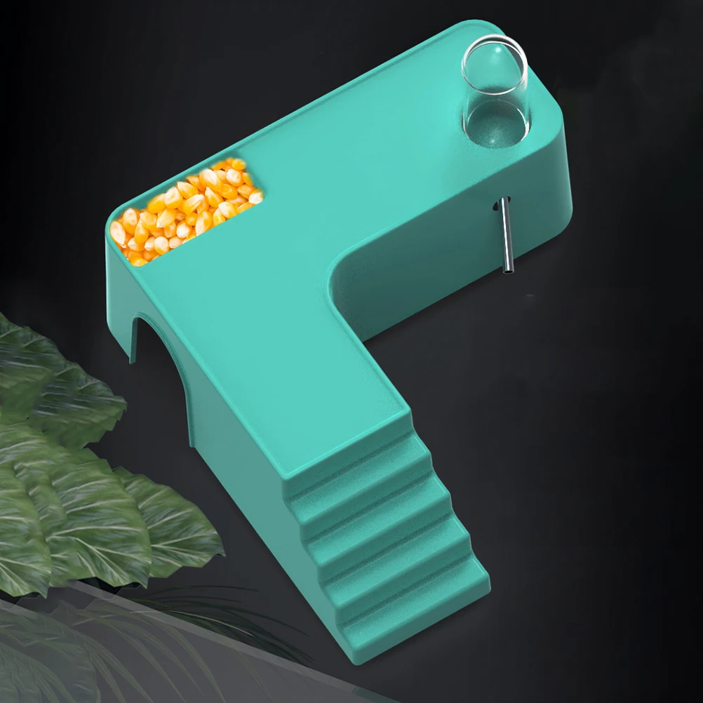 

Pet Playground Basking Platform Integrated Reptile Hideout Abs Terrarium Decor For Turtles Lizards Geckos Spiders Small Animals