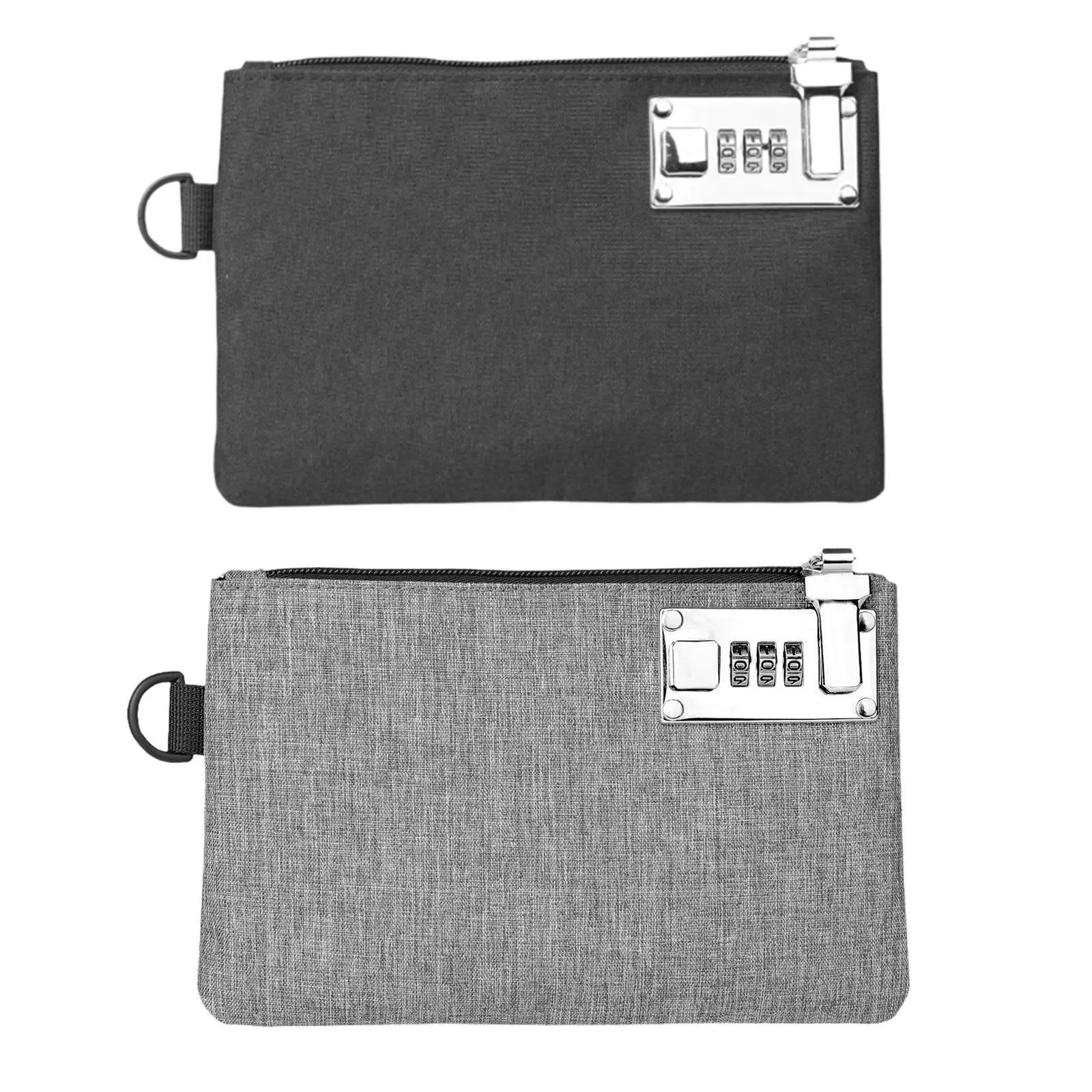 Lockable Money Bag Travel Practical Multipurpose Mens Wallet Storage Cash Bag Purse for Passports Credit Cards Phones Money Keys