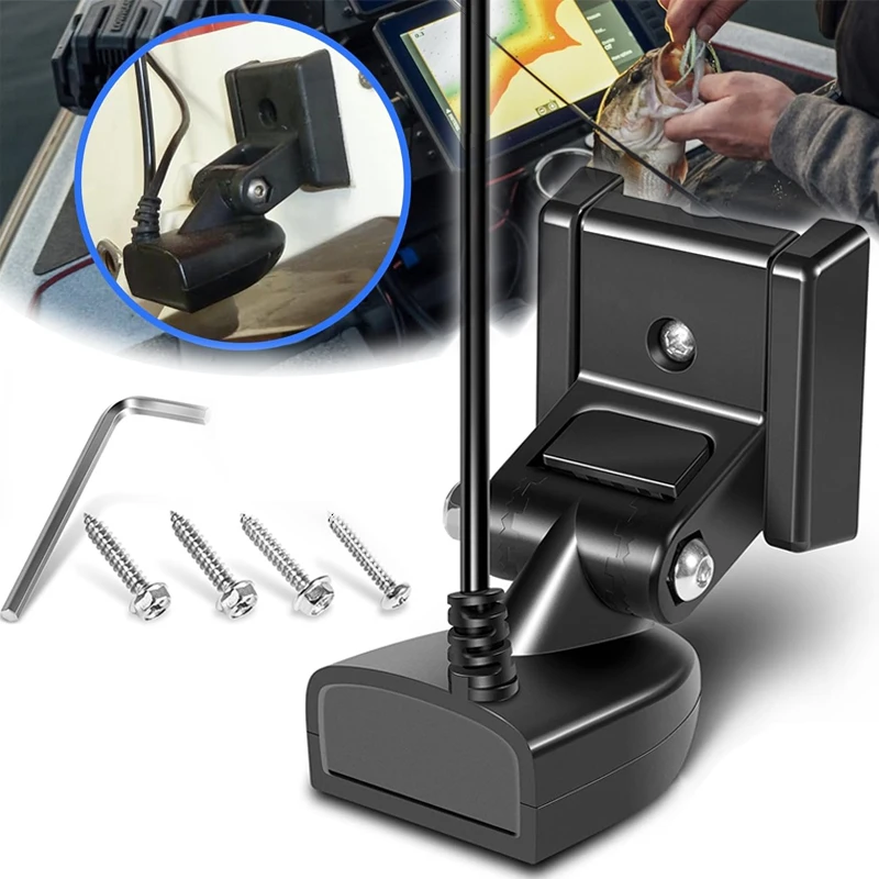 Transdutor de Montagem em Transom 710274-1 XNT 9 HW T com Sensor de Temperatura Compatível com Humminbird Helix com Sonar Dual Spectrum Chirp 2D
