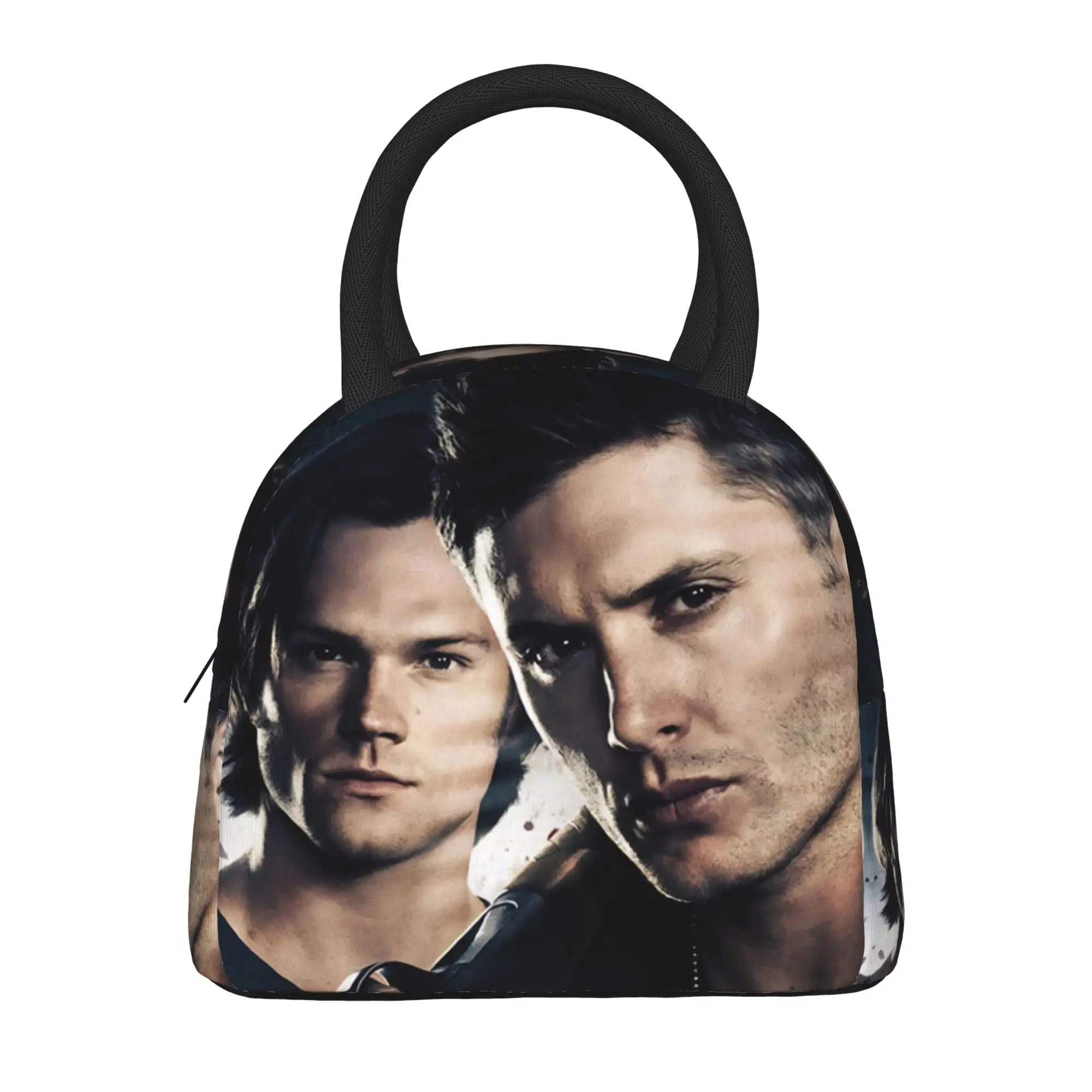 

Термосумка для обеда с принтом Дина Винчестера из сериала «Сверхъестественное», для взрослых, для пикника на природе, с застежкой-молнией, термосумка-холодильник