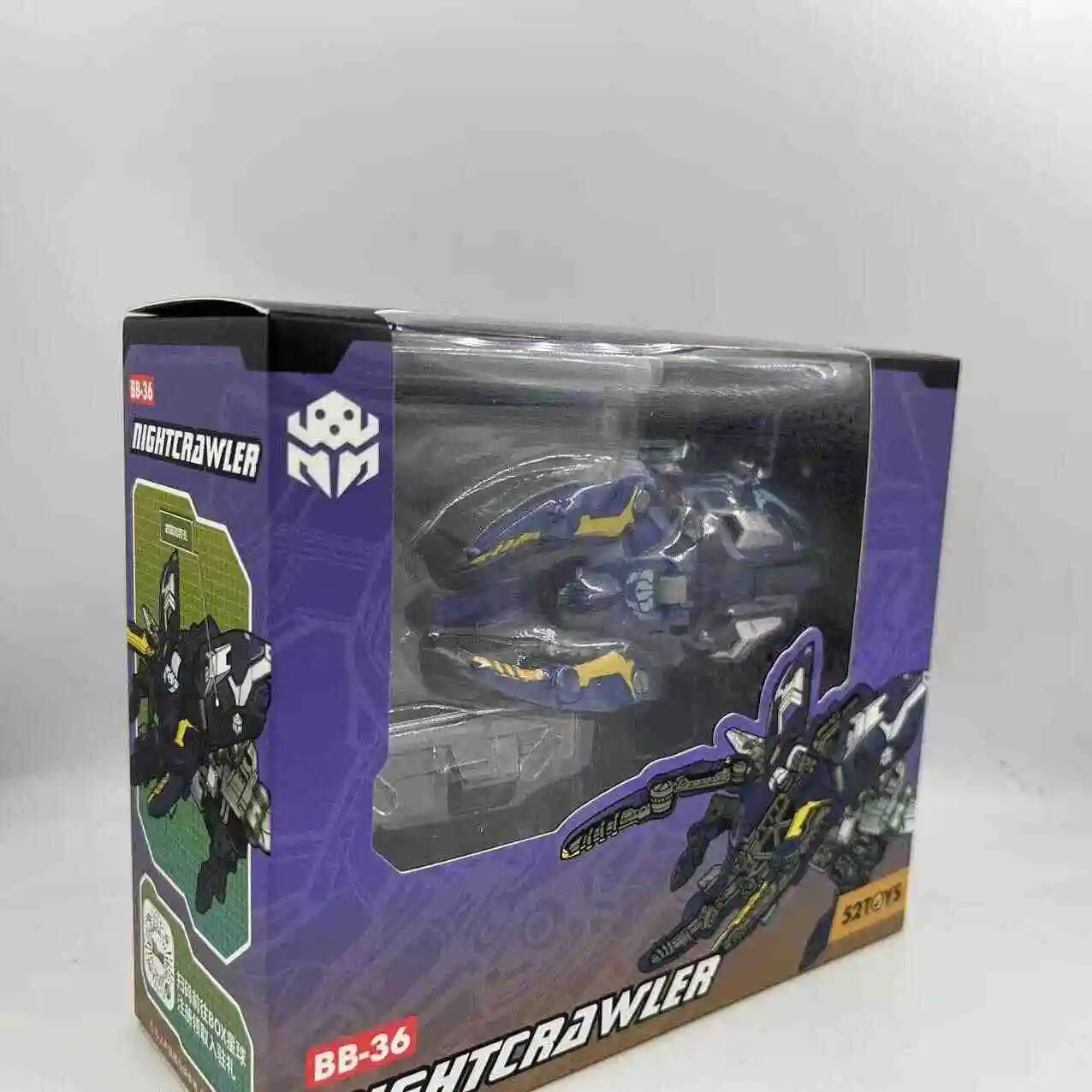 52toys Beastbox Bb-36 Nightcrawler Deformation Toys Action Figure, Collectible Converting Toys Mecha Robots