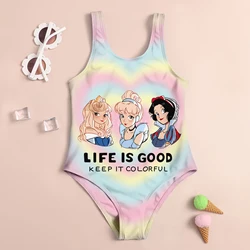 Cute Girls Swimsuit Kids Girl Large Size Infant Swimwear 2024 Beach Summer Disney Snow White Baby Swimwears Girls' Children's