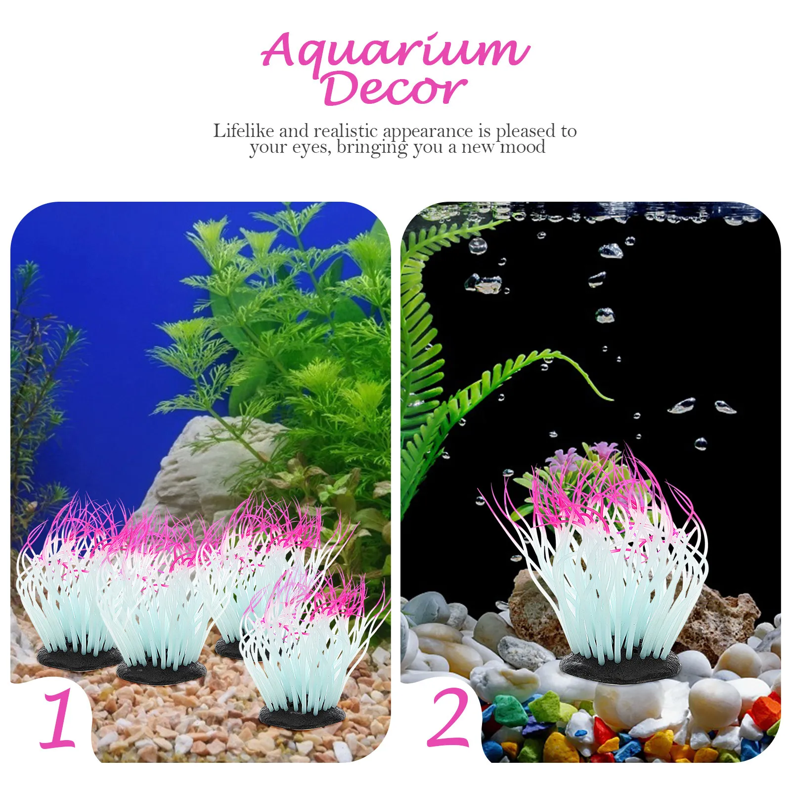 붉은색 야광 산호, 수족관 장식용 인조 산호, 어항 식 - Aquarium Plant Red 리뷰 및 가격