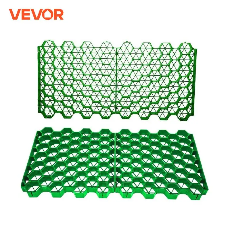 VEVOR 4 Piece Permeable Robust Grass Pavers Ground Grid for Grass Parking Lots Access Roads Outdoor for  Roof Gardens  Factory