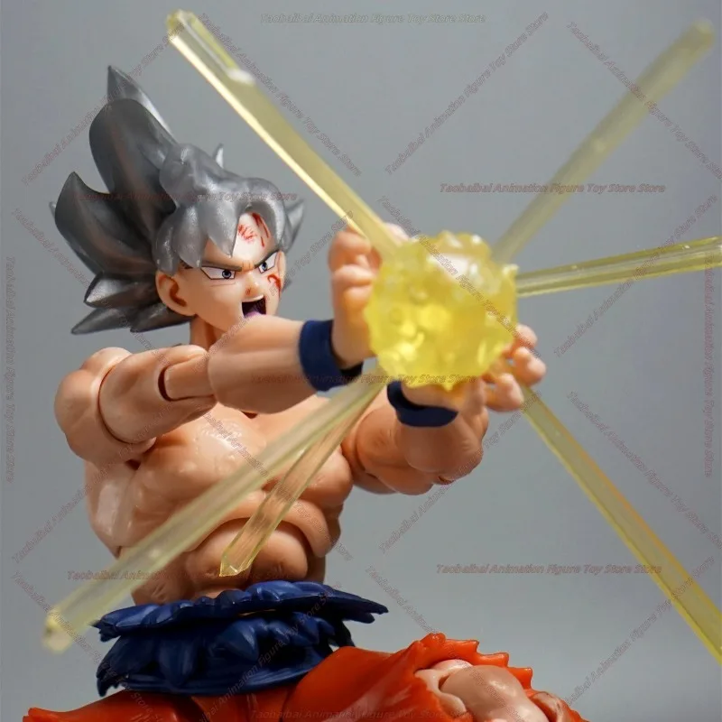 【شحن على مدار 24 ساعة】الشحن ذو الفتحة السوداء لعبة دراغون بول SHF المتطرفة Wukong Battle Damage النسخة الدموية 1/12 هدايا شخصيات الحركة #4