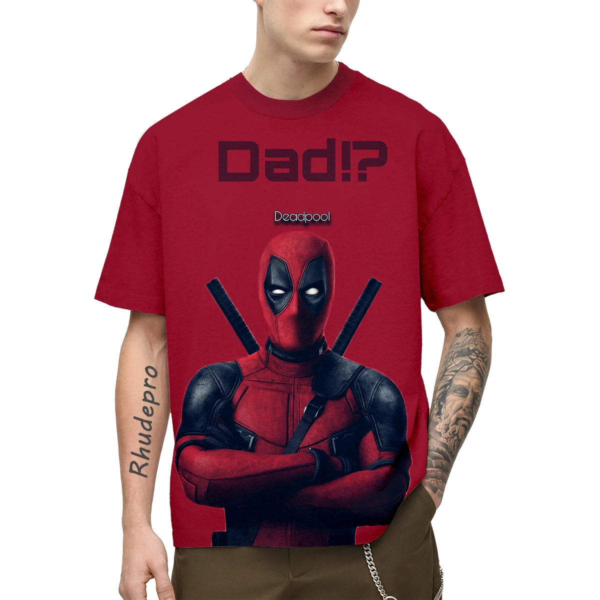 Miniso 2024 T-Shirt For Men 3D Printed Deadpool Venom Movie Streetwear Cool Women Clothing Summer Harajuku Short Sleeves Kids