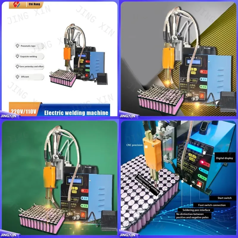 Custom for Handheld Pneumatic Spot Welder Pen 110V 220V Portable Battery Pack Machine Small Welding Tool for Touch Joints
