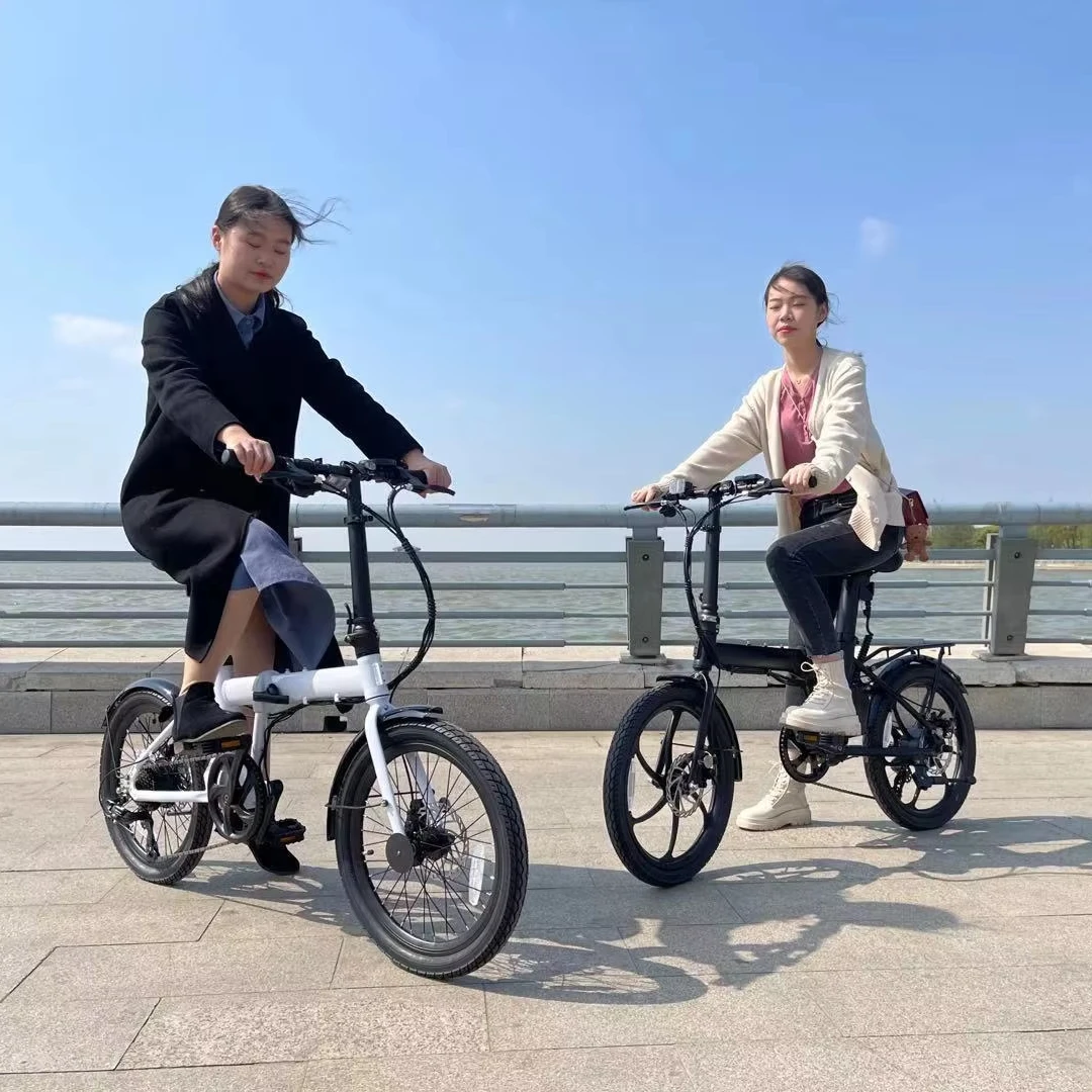 Mini Velo Bicycle 20 Inch 7 Speed Folding 36V 250W 7.8Ah Electric Foldable Bike Pedal Assist Ebike For Adult