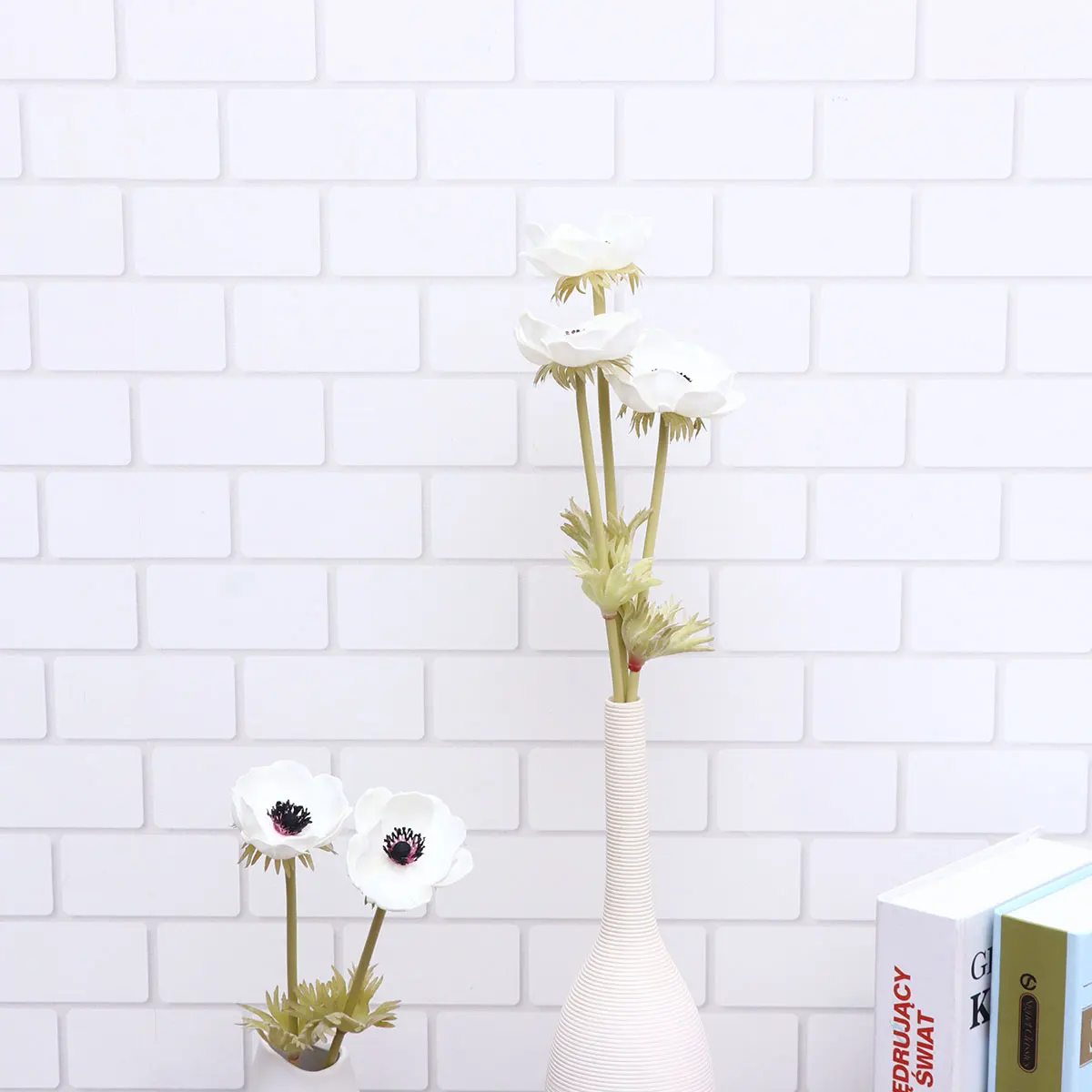 

5pcs Anemone Simulation Branch H made Flower Decor Simulation Anemone Rustic Home Office Wedding Decor
