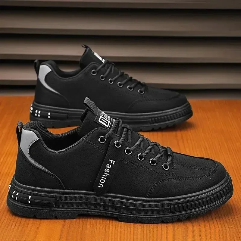 Men's shoes 2024 new spring and autumn season breathable versatile casual trendy shoes men's work lightweight sports board shoes image 2