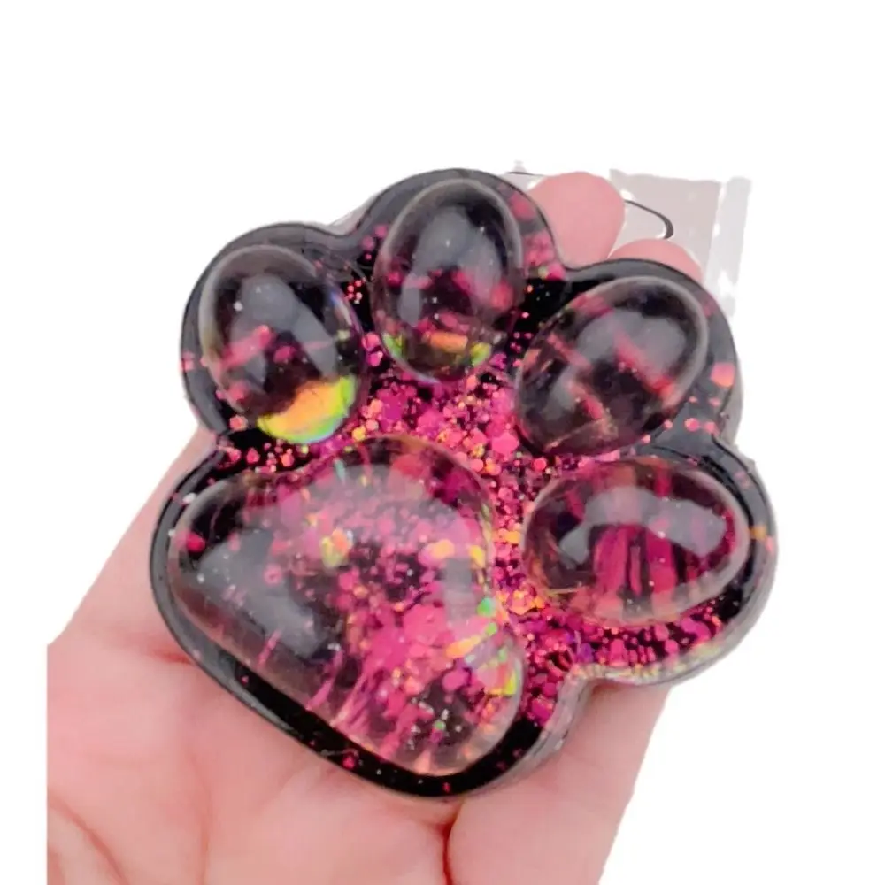 Halloween Dark Starry Sky Series Cat Claw Fidget Toy Cute Cat Paw Silicone Slow Rebound Pinch Decompression Toy