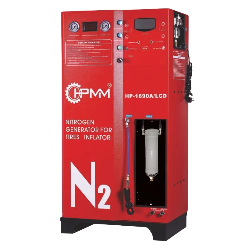 HPMM Nitrogen Generator Machine HP-1690A/LCD Full-Automatic Nitrogen Generator & Inflator Portable Nitrogen Tire Filling System