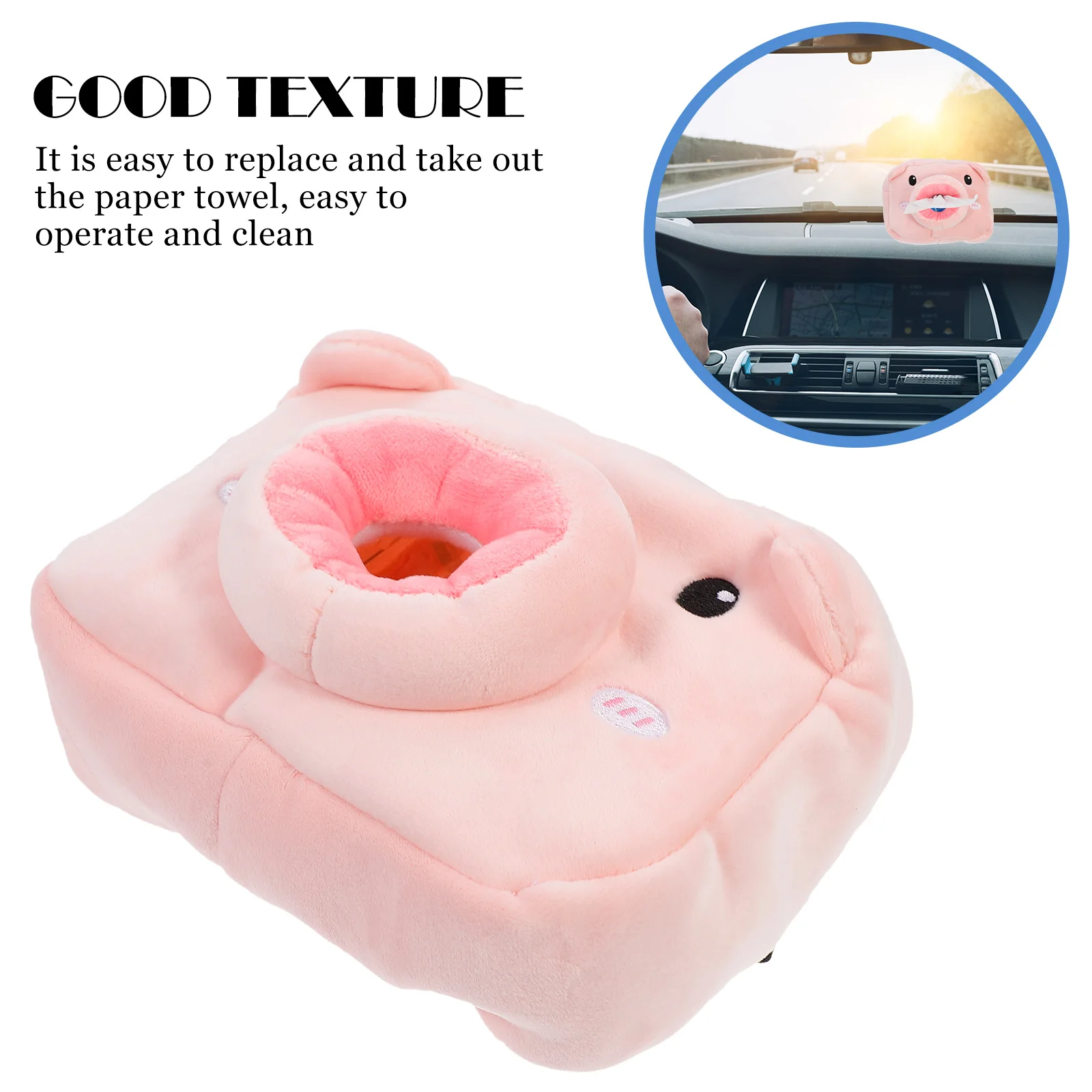 

Hanging Car Visor Case Back Seat Holder Sun Visor Tissue Holder Cartoon Tissue Case For Car Home Office Apartment Hotel