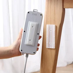 Self-Adhesive Desktop Socket Fixer Cable Organizer Wall Hanging Power Strip Holder Fixator Plug-in Removable Wall-Mounted Fixer