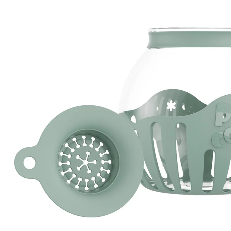 لماذا-صانع الفشار الميكروويف وجبة خفيفة الفشار بوبرس الهواء 2.25 كوارت وعاء الفشار البورسليكات اكسسوارات المطبخ #4