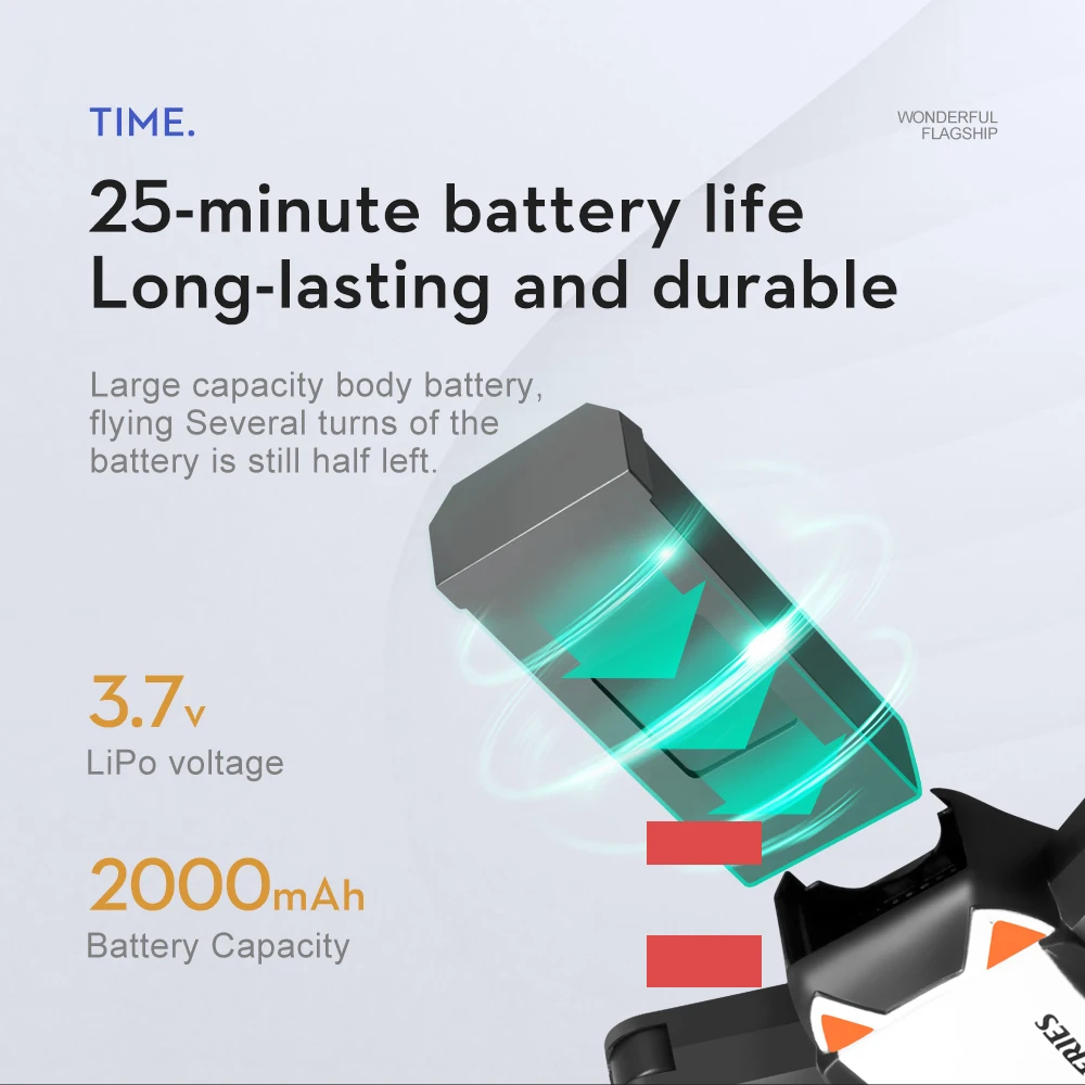 Original LSRC S2S Drone Battery 3.7V 2000mAh For LS-S2S RC Qudcopter Battery Spare Accessories Parts