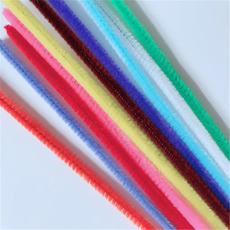 New 1200pcs Chenille Stems Pipe Rush Strips For Christmas Decorations Rush Sticks Wholesale DIY Kids Creative Toy Craft Supplies